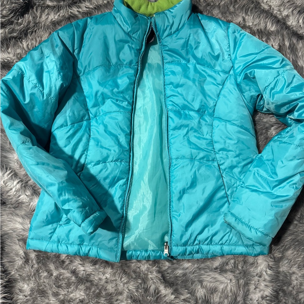 Faded Glory Teal Puffer Jacket